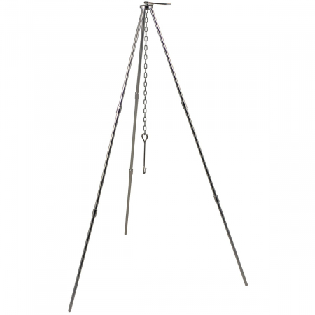 Lägereld Tripod - aluminium, med kedja och krok i gruppen Friluftsliv / Friluftskök & tillbehör hos Familjetrygg (33635)