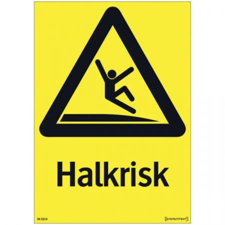 Skylt - Halkrisk i gruppen Hemmet / Allt inom Hem hos Familjetrygg (343214)