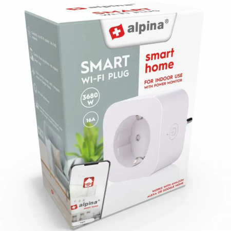 WiFi Smart Plug 3680W med Energimtning i gruppen Hemmet / Allt inom Hem hos Familjetrygg (871125226546)