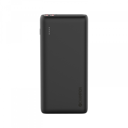 PowerBank 10.000 mAh 12W + Wireless Charging Svart i gruppen Hemmet / Allt inom Hem hos Familjetrygg (CHPBWC01)