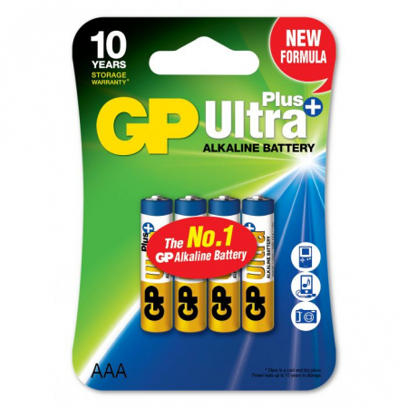 Batterier 4-pack GP Ultra Plus AAA i gruppen Hemmet / Allt inom Hem hos Familjetrygg (GPAAA-20240723)