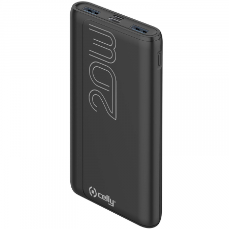 PowerBank 10.000 mAh 20W PD Svart i gruppen Friluftsliv / Kommunikation hos Familjetrygg (PBPD10000EVOBK)