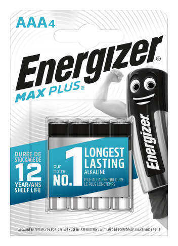Batteri Energizer MAX PLUS LR6/AAA 4-pack 12 rs lagring i gruppen KRISBEREDSKAP / Allt inom Krisberedskap hos Familjetrygg (PLUSAAA4)