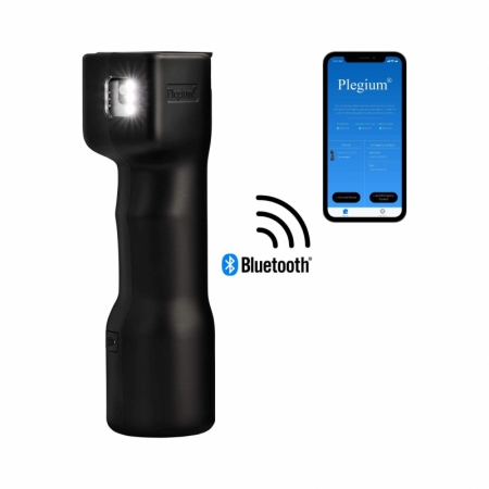 Plegium Smart frsvarsspray med Bluetooth SVART i gruppen PERSONLIG SKERHET / Allt inom Personlig skerhet hos Familjetrygg (SPS-M-S-SWEFINENG-B)