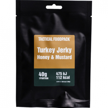 TACTICAL FOODPACK TURKEY JERKY HONEY AND MUSTARD i gruppen REA / Frystorkad mat - Utfrsljning hos Familjetrygg (TF-4744698011134)