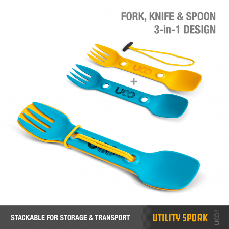 Utility Spork 2-Pack, i gruppen Friluftsliv / Friluftskk & tillbehr hos Familjetrygg (UT-2PKBULK-VAR)