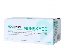Munskydd engångsbruk, 3 lager, IIR, 50-pack, Svensktillverkat