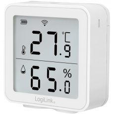 Smart Temp- & luftfuktighetssensor Wifi Tuya