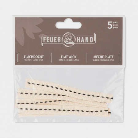 Veke till stormlykta / fotogenlykta Feuerhand, 12.5 mm x 120 mm, 5-pack i gruppen Friluftsliv / Verktyg & Redskap hos Familjetrygg (w-276x5)