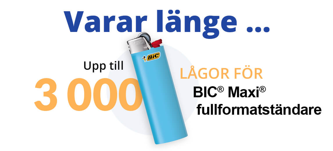 Bic 3000 tändningar