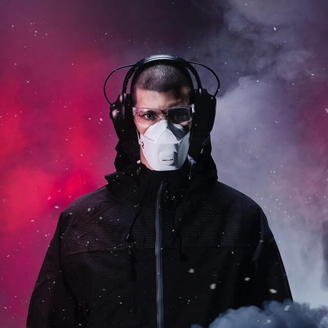 Andningsskydd filtrerar Virus & bakterier, Svenska Zekler, FFP3V, 3-pack. Stl. M/L