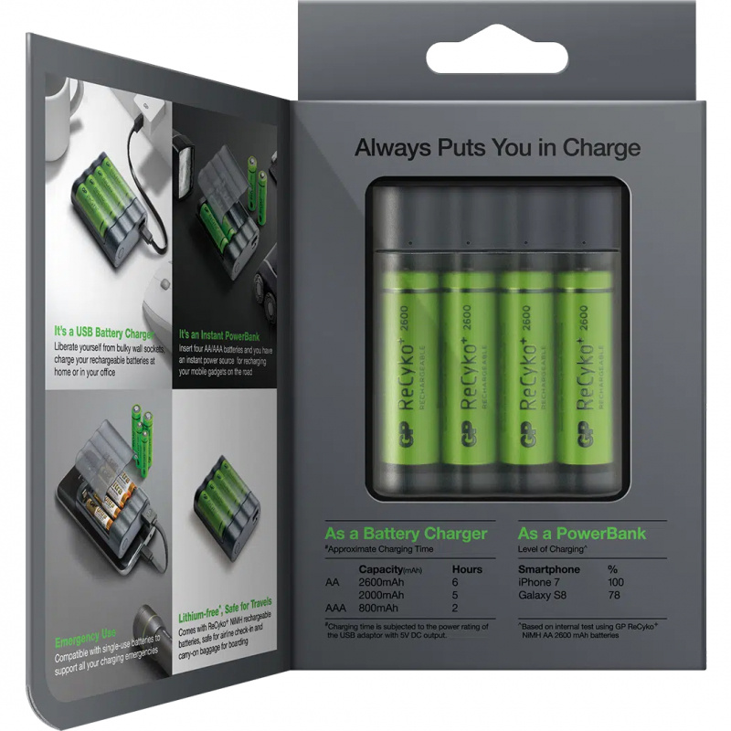 GP Charge AnyWay Batteriladdare