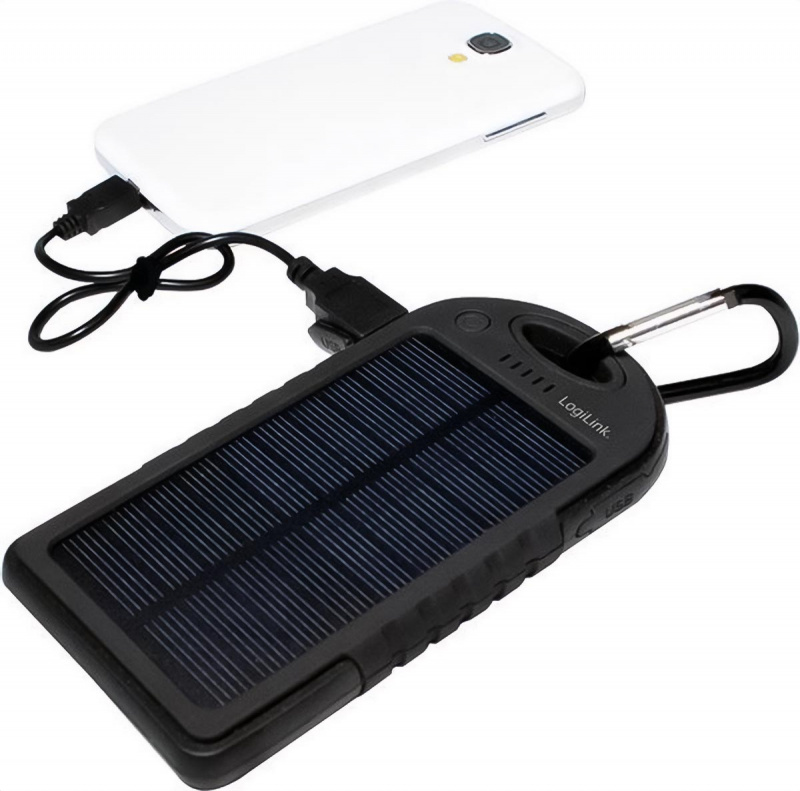 LogiLink Solcells-PowerBank 5000mAh