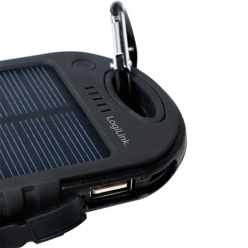 LogiLink Solcells-PowerBank 5000mAh