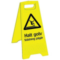 Golvskylt Städning pågår halt golv Golvskylt Städning pågår halt golv