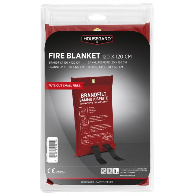 Brandfilt 120 x 120 cm, Housegard