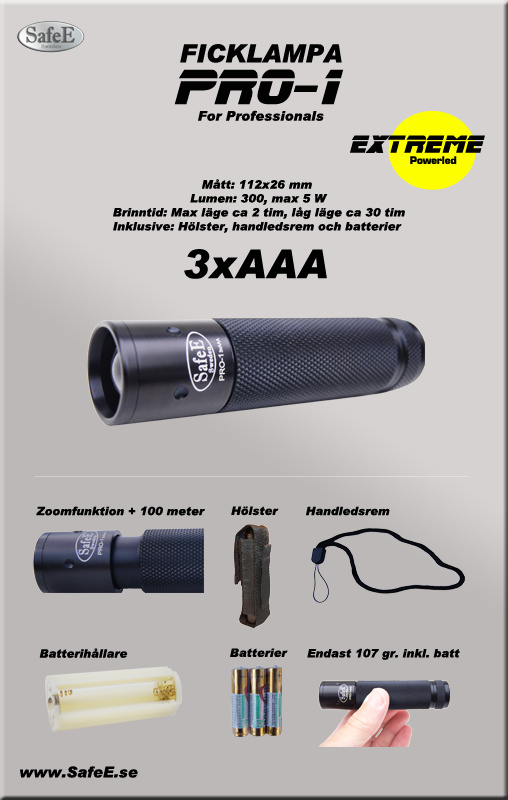 Ficklampa PRO-1