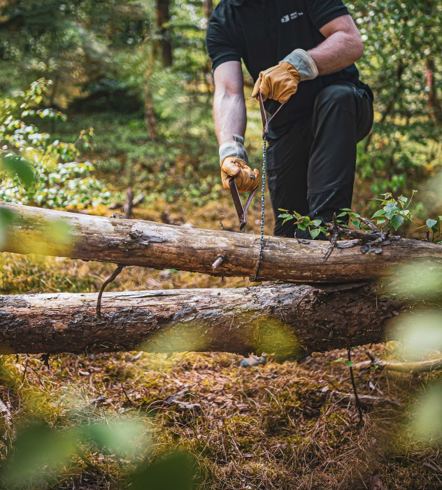 Nordic Pocket Saw Premium Leather Brown