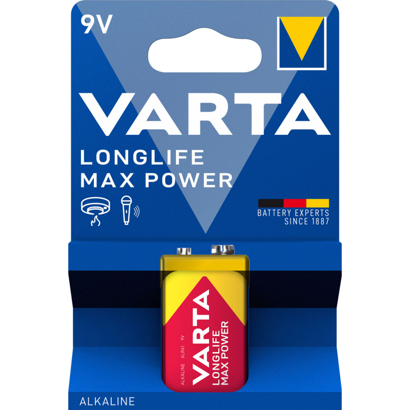 Longlife Max Power 9V Batteri