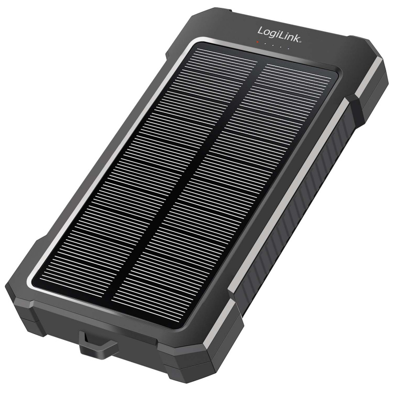 PowerBank 10.000 mAh 20W PD Solcell Svart