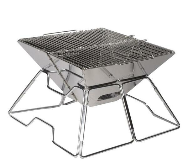 AceCamp vikbar Grill Classic Small, rostfritt st�l
