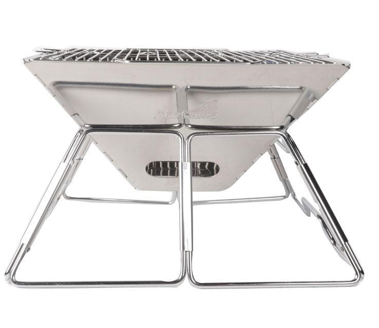 AceCamp vikbar Grill Classic Large, rostfritt st�l