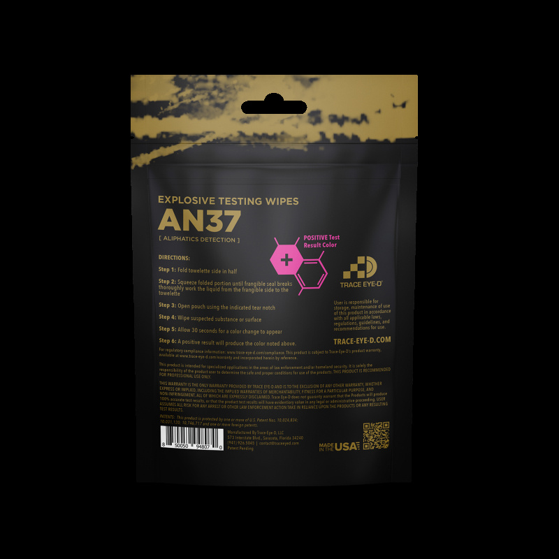 Kriminaltekniskt test f�r Alifatiska �mnen. v�tservetter. Set om 10