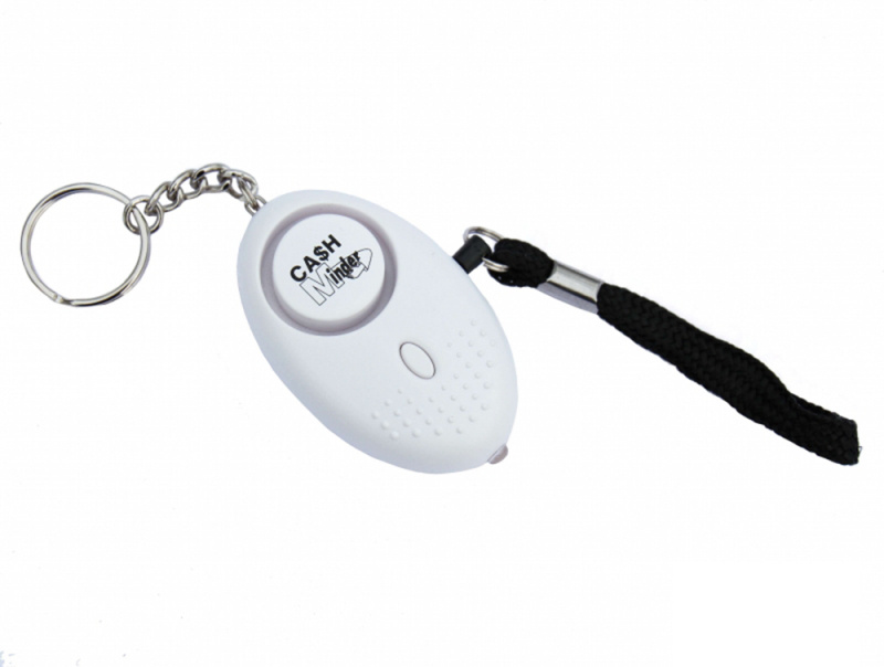 �verfallslarm 140 decibel, Cash Minder med UV lampa VIT