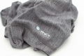 Loop scarf av Tencel och merinoull, antiviral, antimikrobiell, ViralOff - Mörkgrå Loop scarf, buff av tencel och merinoull, antiviral, antimikrobiell mörkgrå