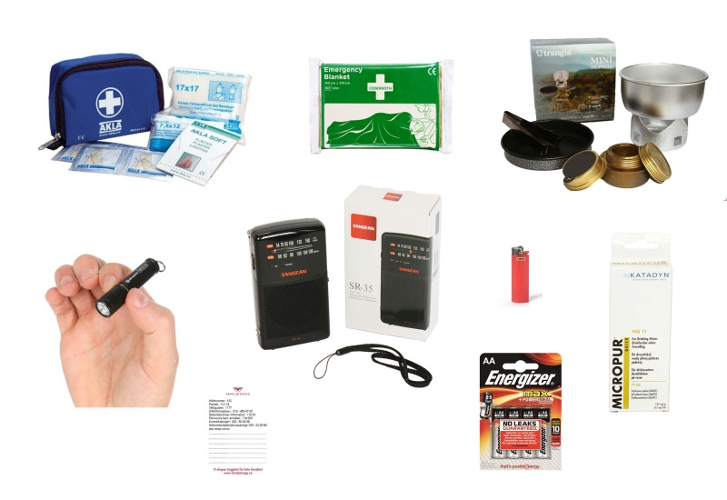 F�rdig krisl�da, prepping f�r en person