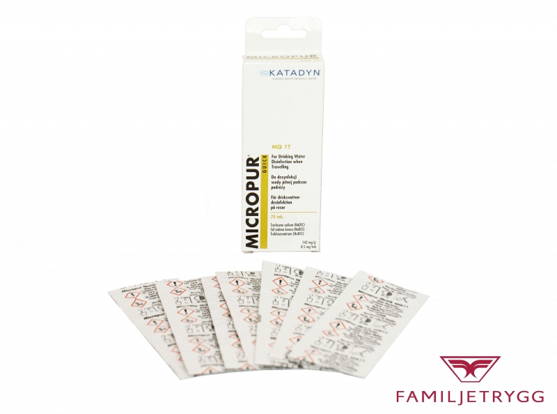 Vattenreningstabletter fr�n svenska Katadyn, Micropur