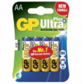 Batterier 4-pack GP Ultra Plus AA 10 års lagring Batterier 4-pack GP Ultra Plus AA 10 års lagring