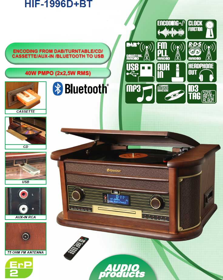 Roadstar Vintage DAB musik C