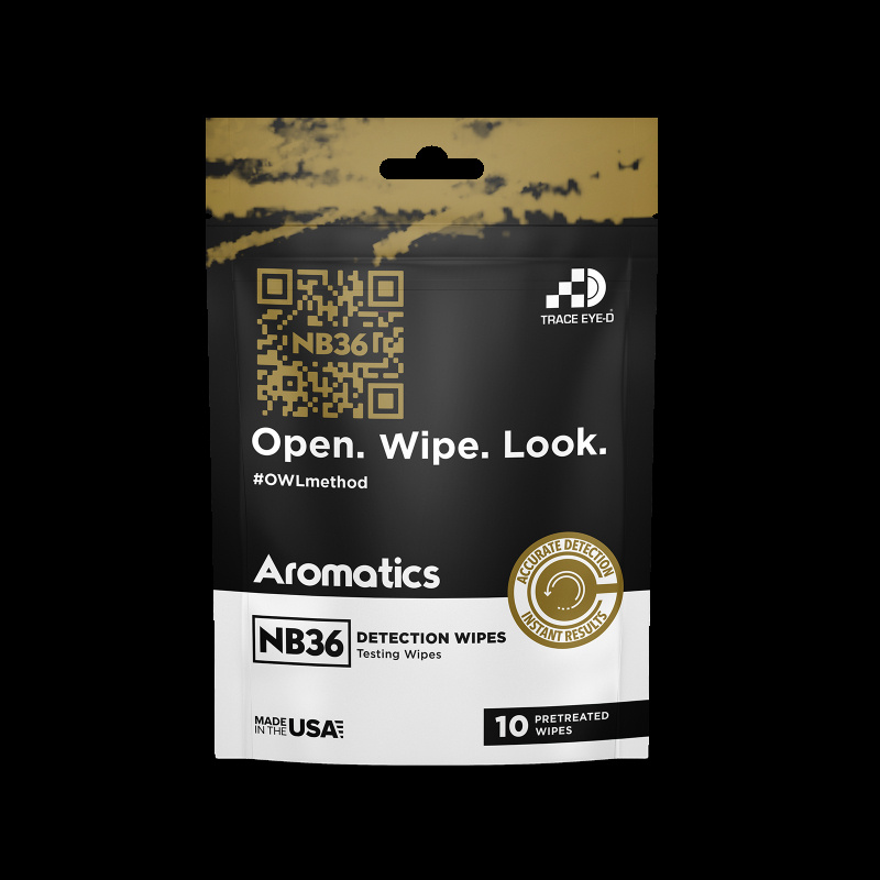 Kriminaltekniskt test f�r Aromatiska �mnen. v�tservetter. Set om 10