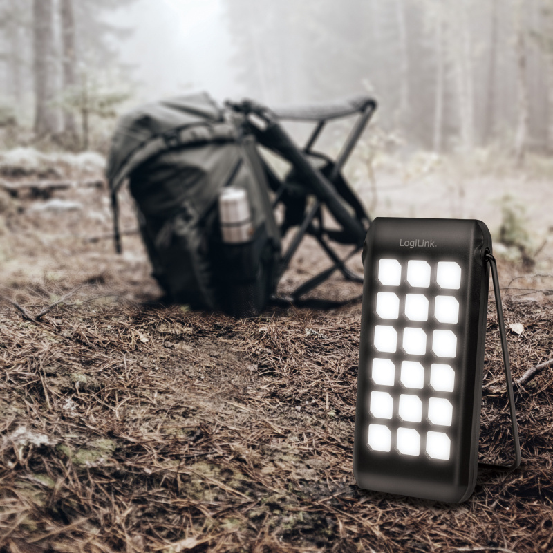 PowerBank 10.000 mAh 18W PD Solcell Svart