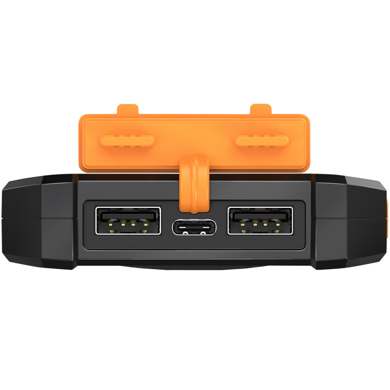 Solcells-Powerbank 10.000mAh 2xUSB-A + USB-C in/ut 12W