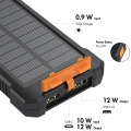 Solcells-Powerbank 10.000mAh 2xUSB-A + USB-C in/ut 12W Solcells-Powerbank 10.000mAh 2xUSB-A + USB-C in/ut 12W