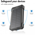 Solcells-Powerbank 10.000mAh 2xUSB-A + USB-C in/ut 12W Solcells-Powerbank 10.000mAh 2xUSB-A + USB-C in/ut 12W