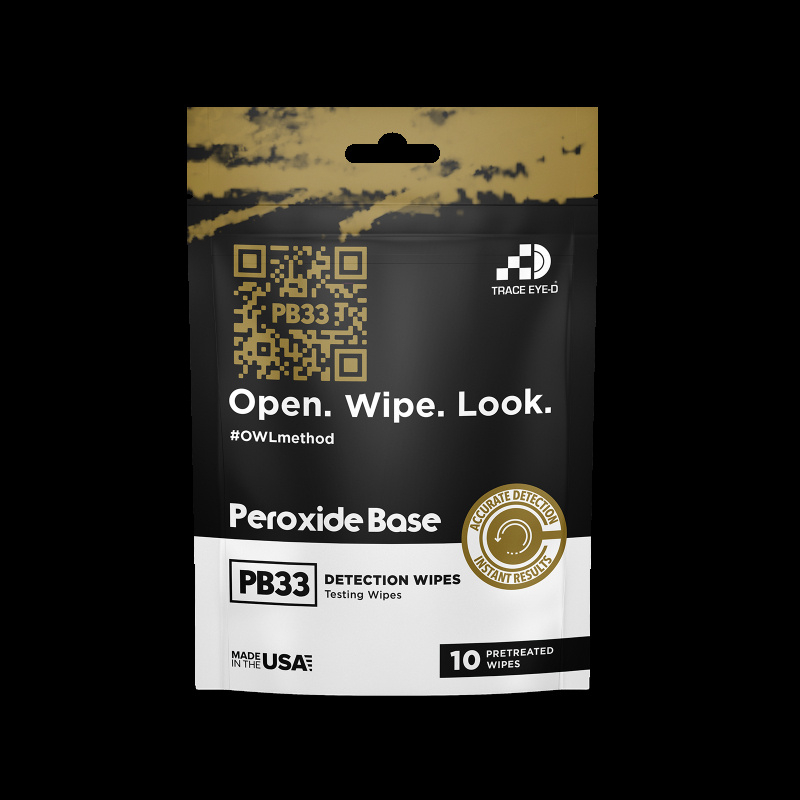 Kriminaltekniskt test f�r Peroxidbaserade �mnen. v�tservetter. Set om 10