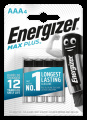Batteri Energizer MAX PLUS LR6/AAA 4-pack 12 års lagring Batteri Energizer MAX PLUS LR6/AAA 4-pack 12 års lagring