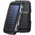 PowerBank 20.000 mAh Solcell Svart PowerBank 20.000 mAh Solcell Svart