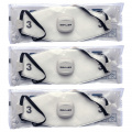 Andningsskydd filtrerar Virus & bakterier, Svenska Zekler, FFP3V, 3-pack Andningsskydd filtrerar Virus & bakterier, Svenska Zekler, FFP3V, 3-pack