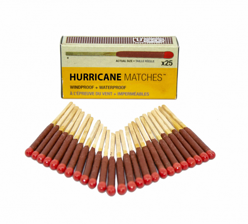 UCO Hurricane Matches – 25 stormt�ndstickor