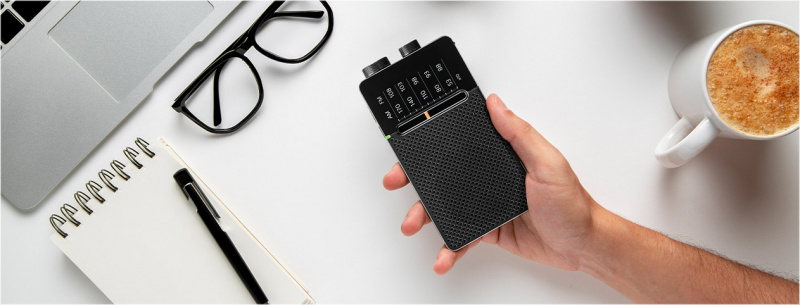 N�dradio Pocket 110 fickradio SANGEAN SR-36 f�r AA batterier