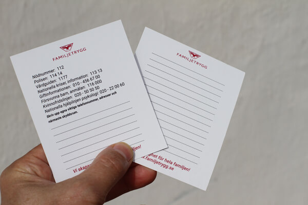 Familjebox s�kerhet